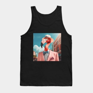 Mr. Pink Flamingo In Miami Tank Top